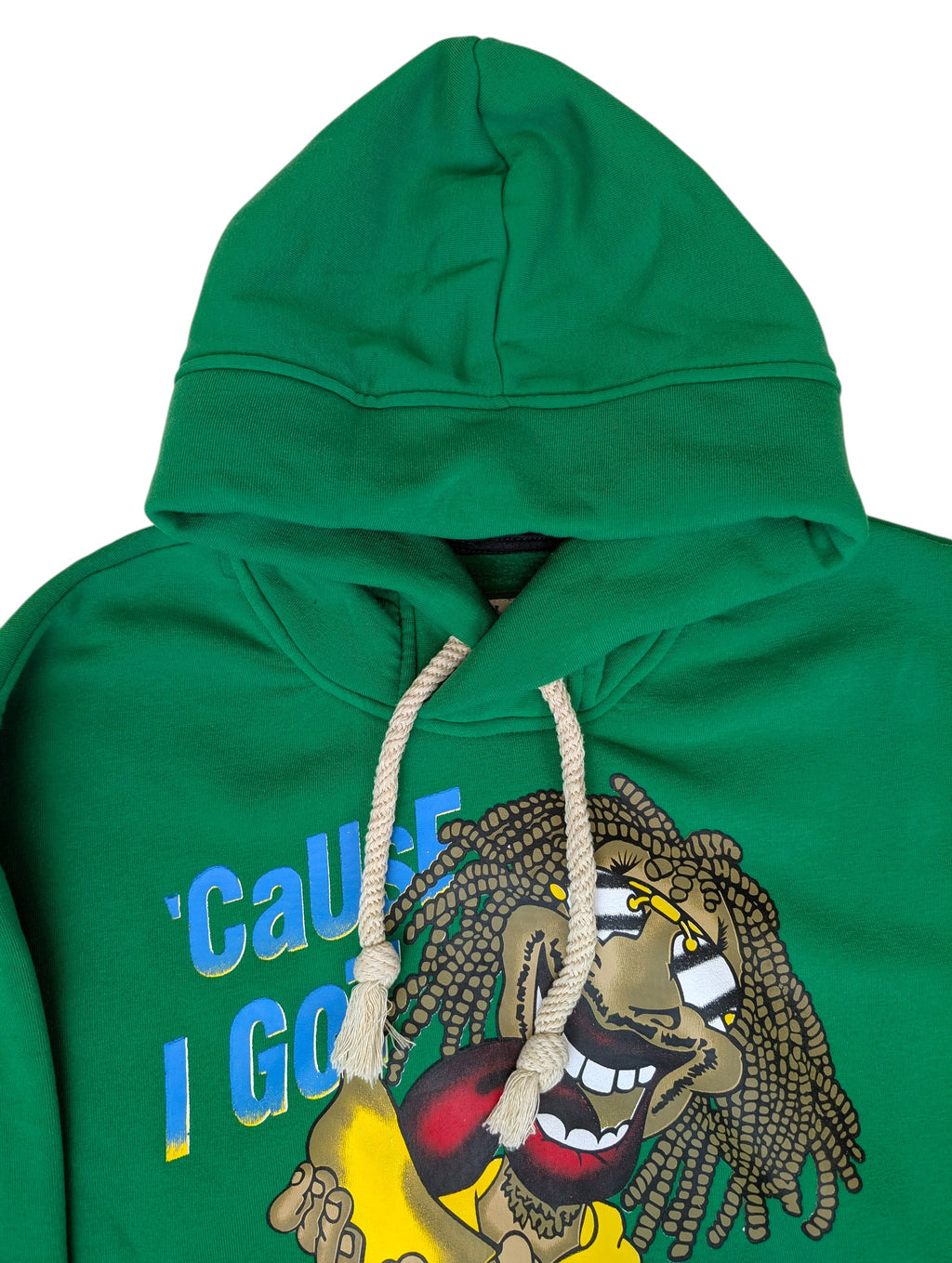 I got High Bluza 420 zioło skater hiphop y2k z kapturem z nadrukiem Bob Marley stoned