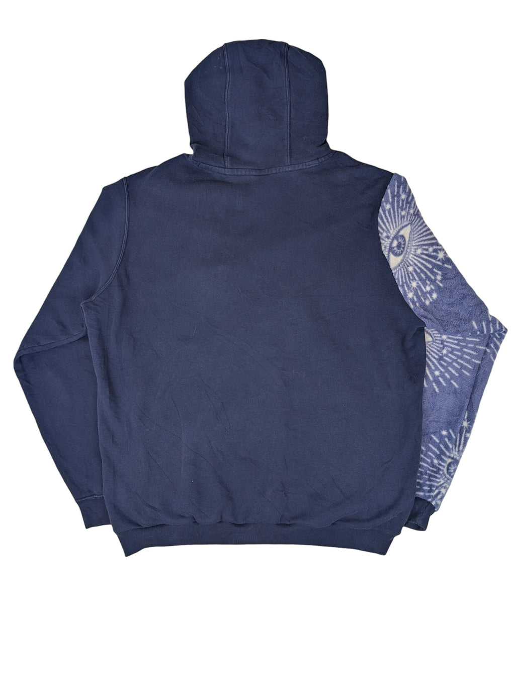 Nike Upcycling Bluza z Kaptutem custom z koca vintage boxy oczy Illuminati