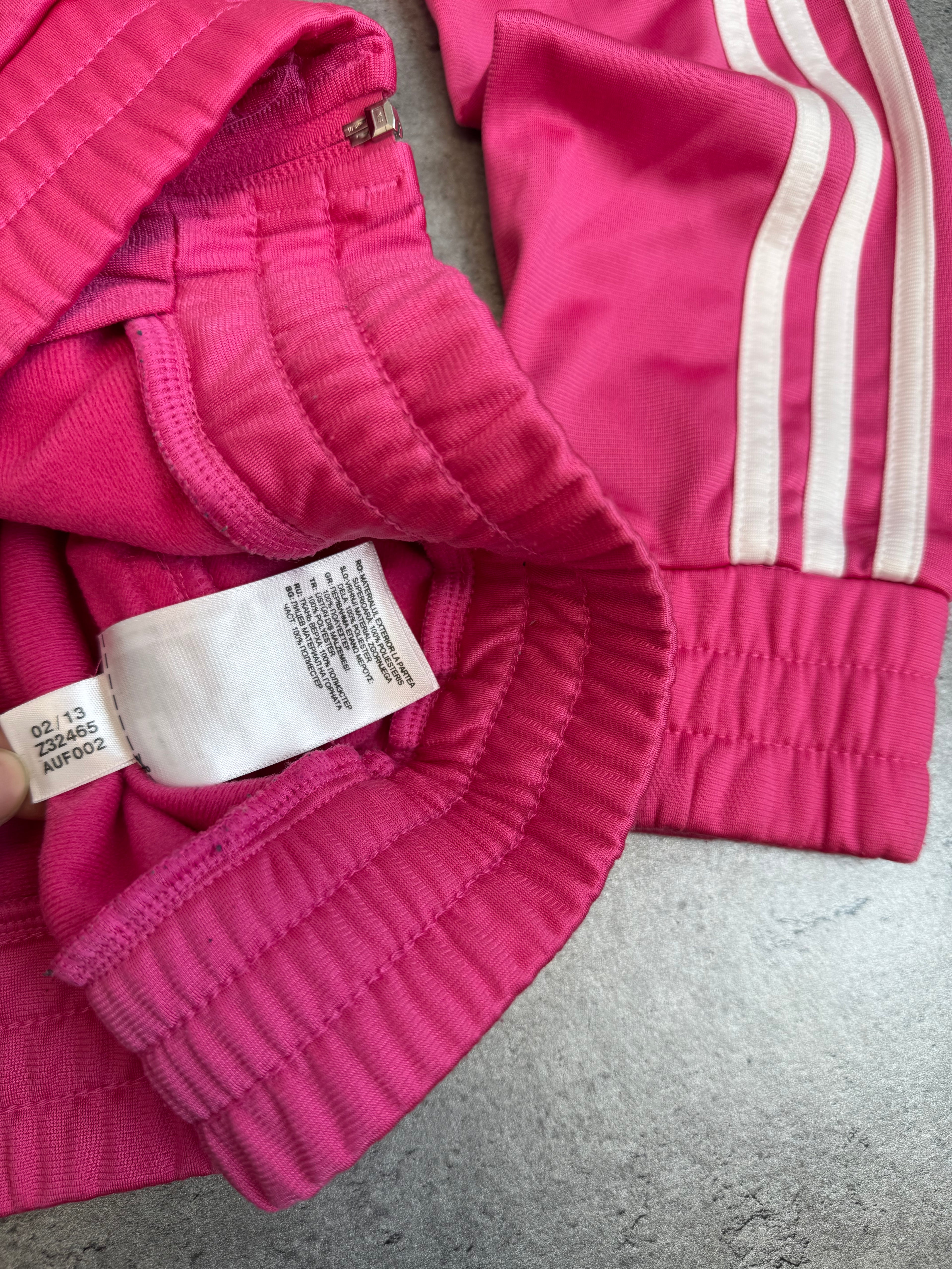 Adidas sexy Pink Tracksuit Jacket y2k bluza dresowa rozpinaną