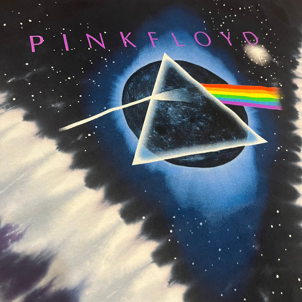 Liquid Blue Pink Floyd Dark Side Of The Moon Early 2000s t-shirt Tie Dye Psychedelic Koszulka