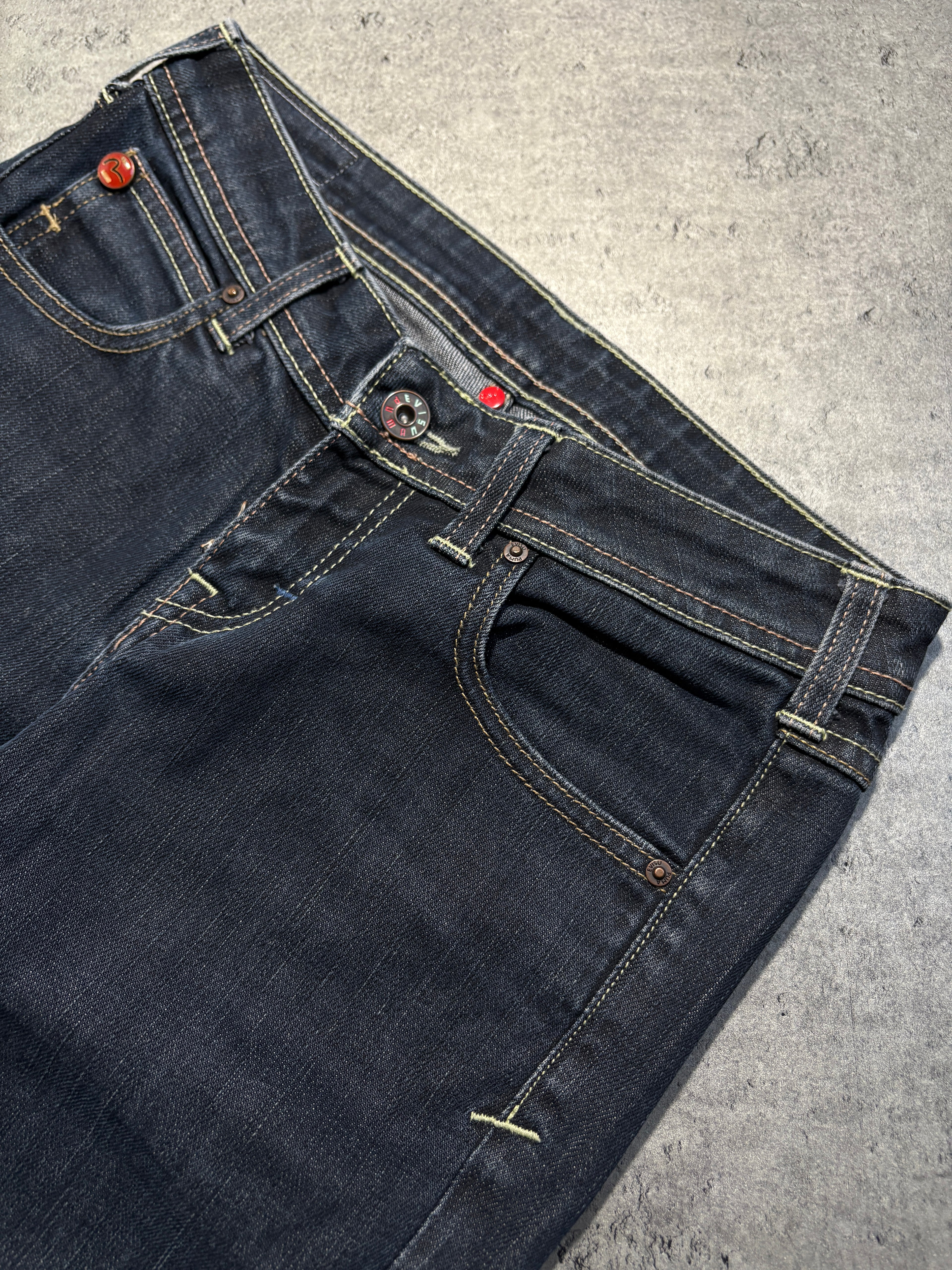 2000s evisu x puma jeans y2k skinny