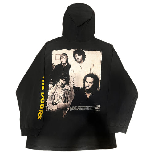 1990s The Doors Jim Morrison hoodie bluza z kapturem z dwustronnym nadrukiem i cytatem