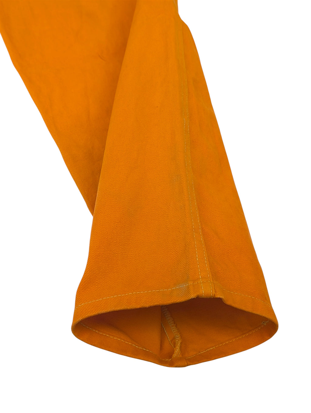 Karl Kani big logo 90s pomarańczowe spodnie jeansowe jeansy retro 00s y2k