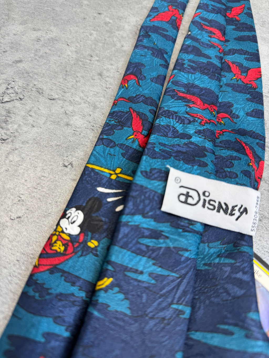 Vintage 90s Myszka Miki Mickey Mouse Krawat Tie Elegant Cartoon Fairy true vintage
