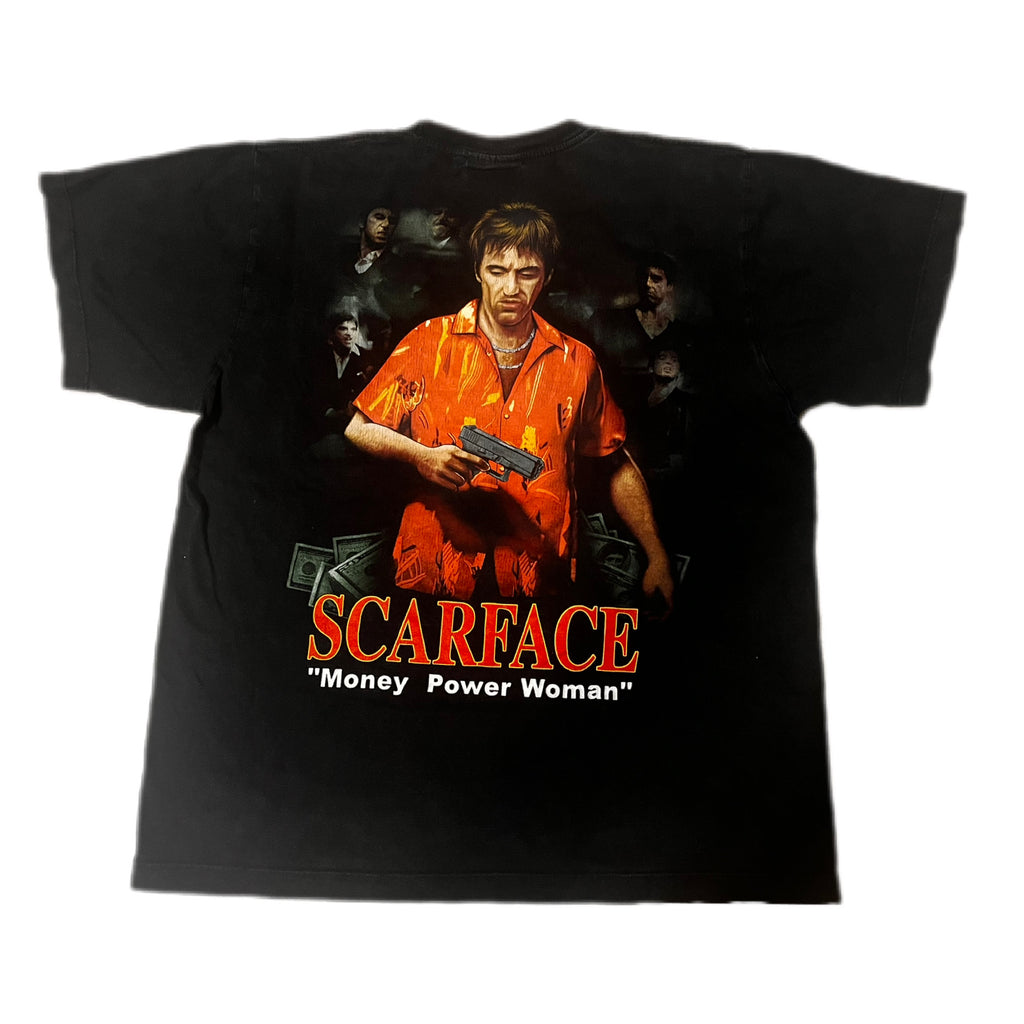 Rock Chang Early 00s Scarface T-shirt Koszulka Człowiek z blizną Al Pacino