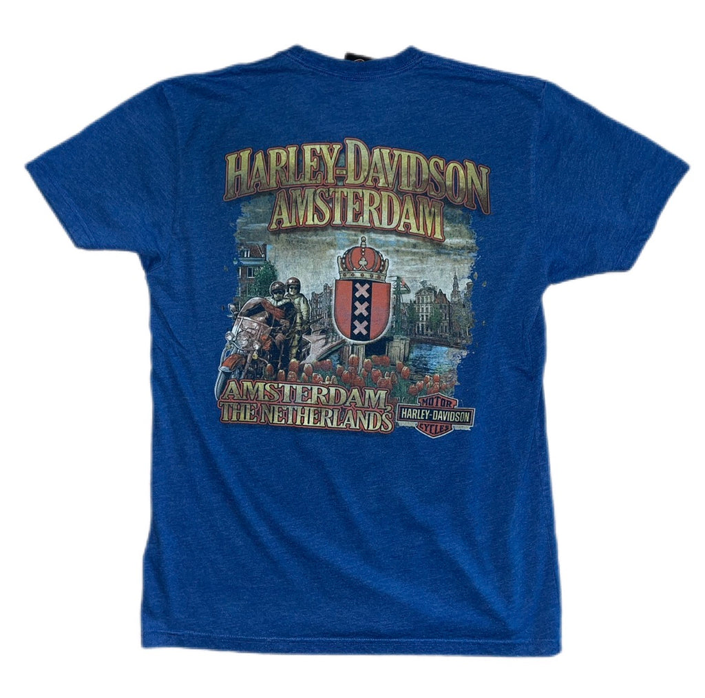 Harley Davidson Amsterdam The Nederlands T-shirt Motorcycle koszulka motocyklowa Holandia