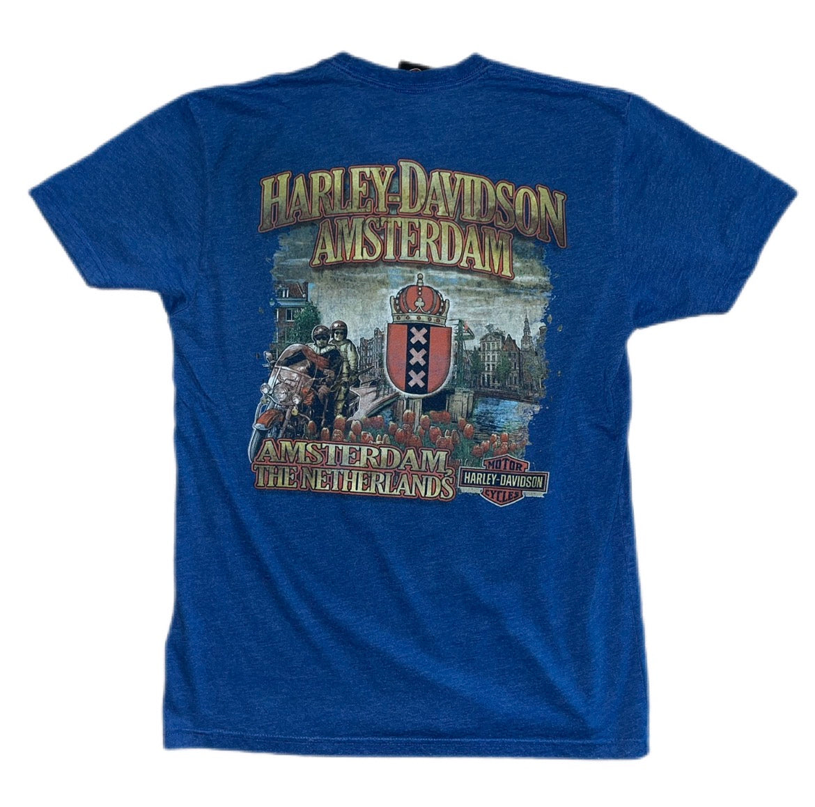 Harley Davidson Amsterdam The Nederlands T-shirt Motorcycle koszulka motocyklowa Holandia