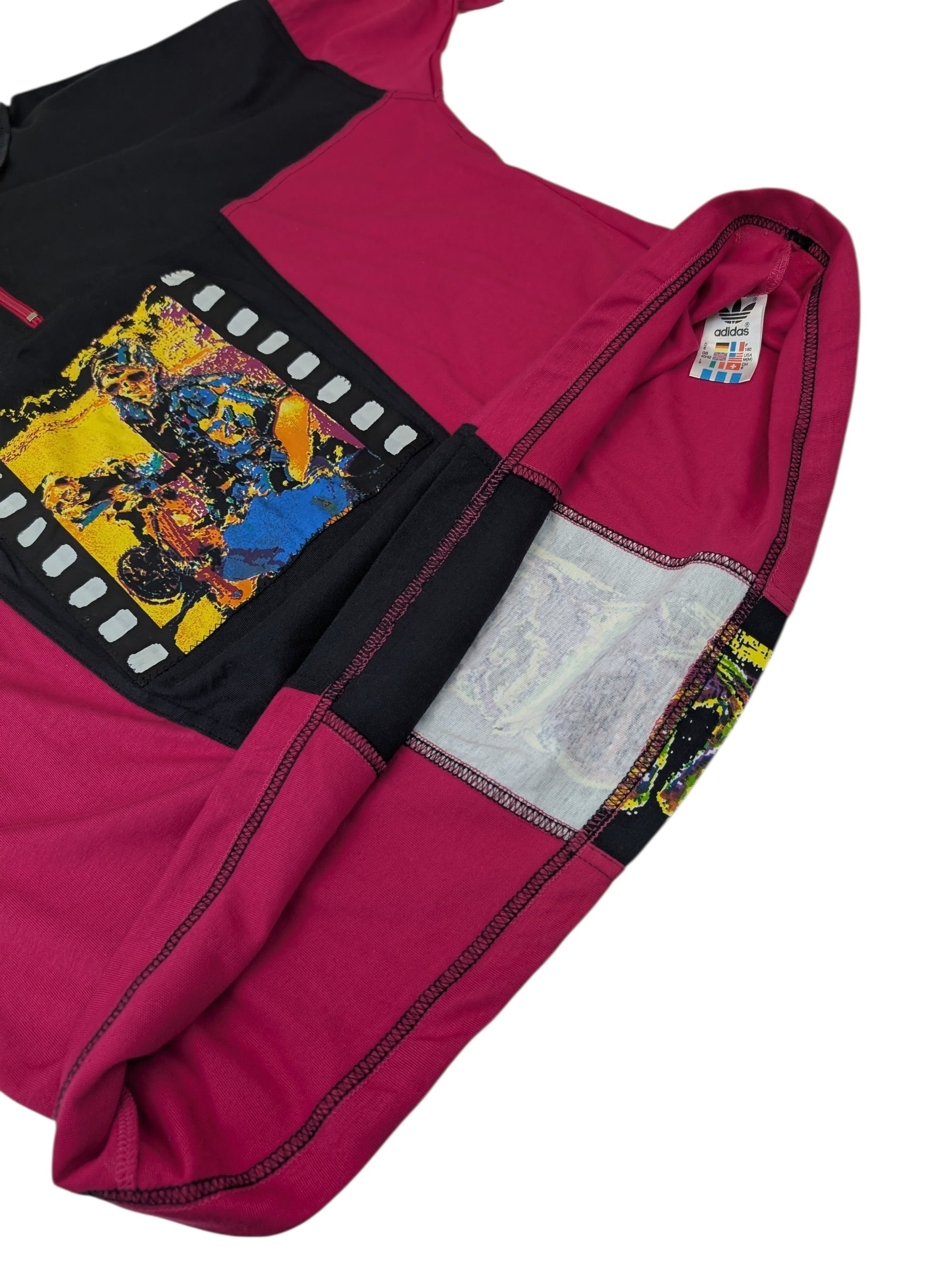 RARE Adidas TakeOff 90s Vintage Pullover Bluza bez kaptura z grafiką video games outdoors