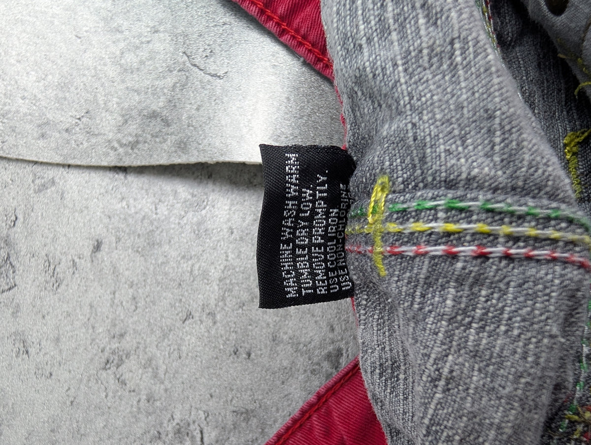 Raw Blue Vintage Baggy Reggea Spodnie Jeansowe Jeans