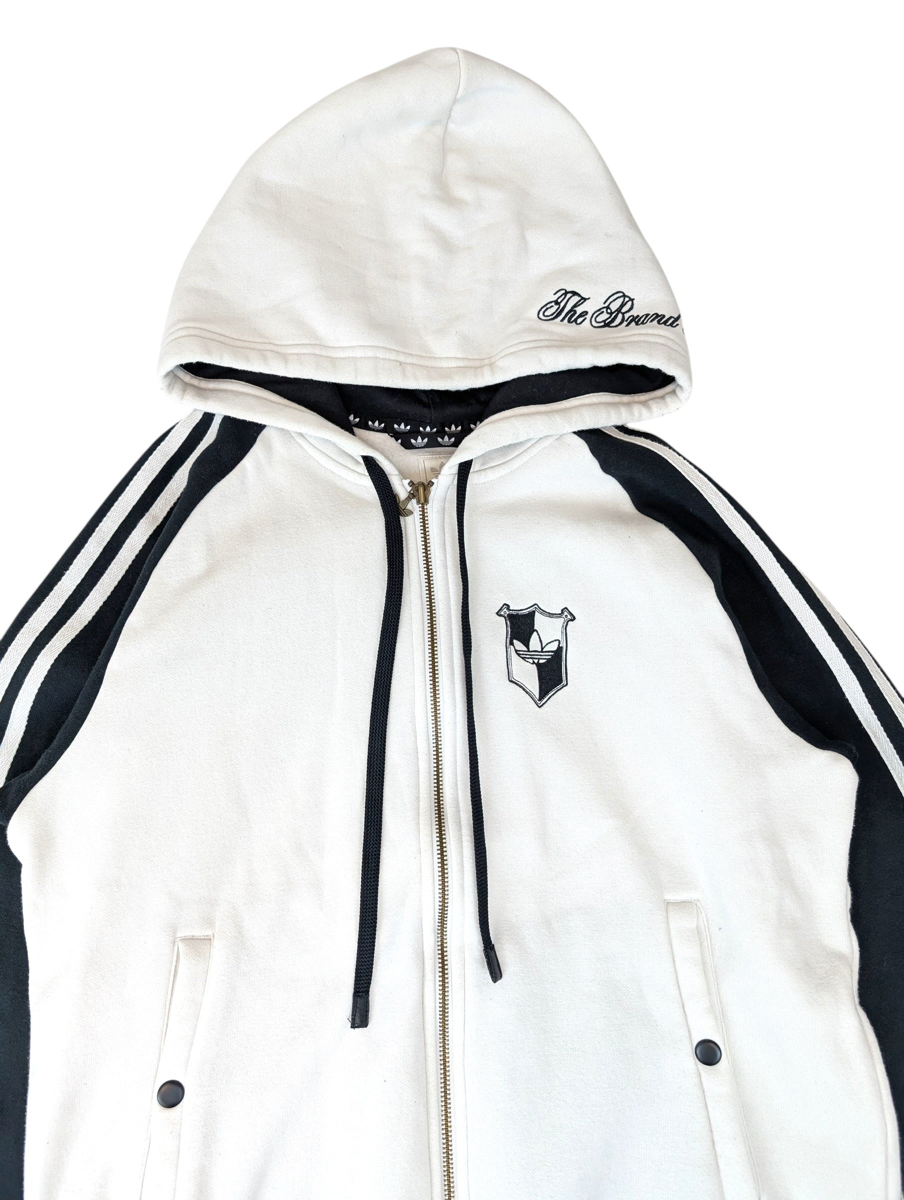 2005 Adidas Grafitti Y2K Rozpinana Bluza z Kaputrem Grafika retro oldschool skater