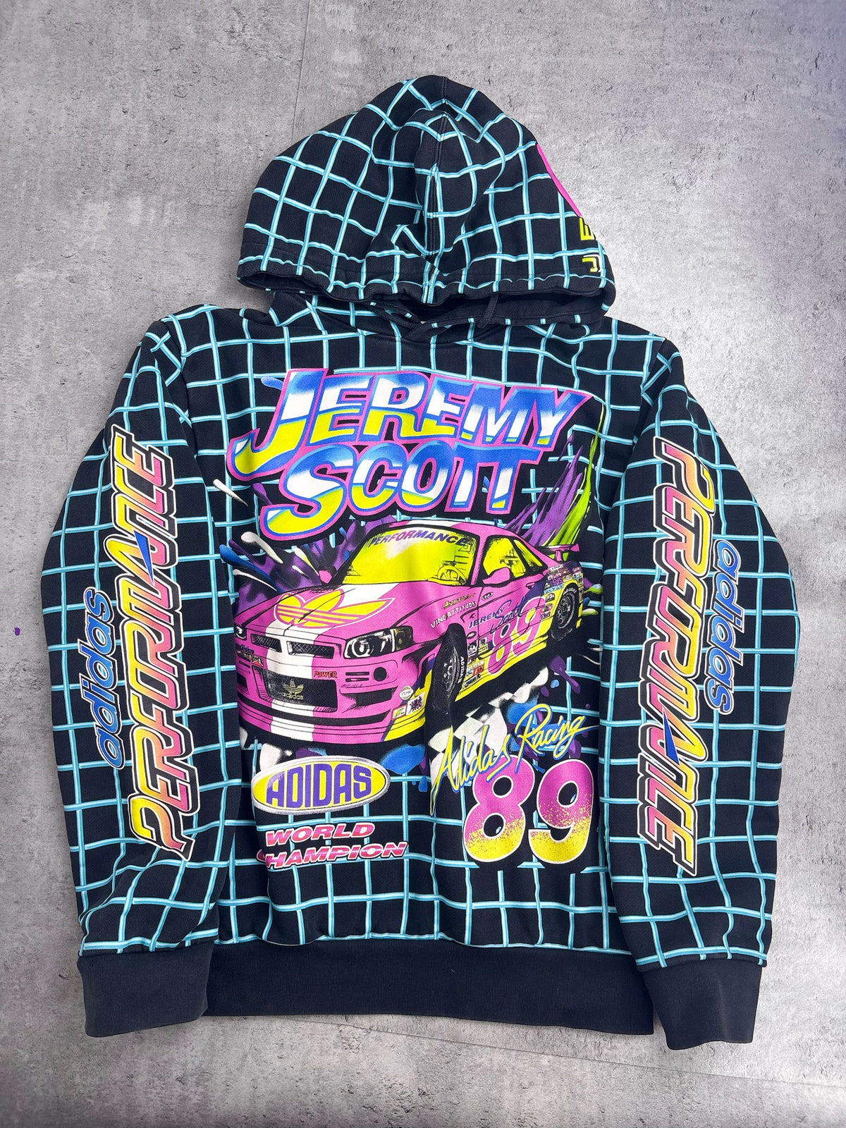 Adidas x Jeremy Scott AOP Racing Hoodie World Champion