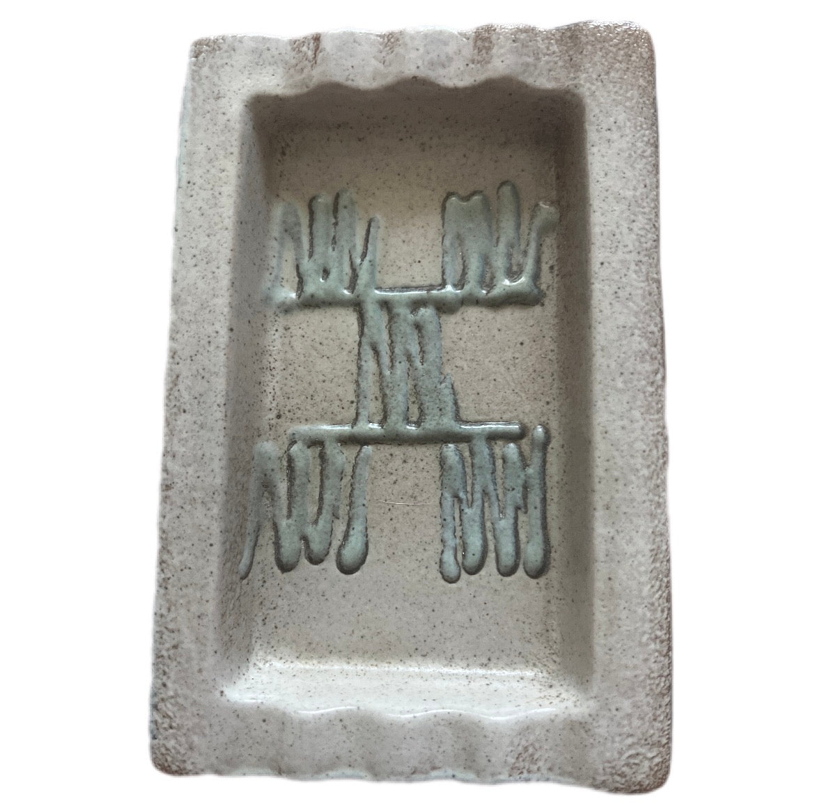 Vintage 1980s ceramic ashtray Made In GDR hand painted ceramiczna niemiecka popielniczka z ręcznie malowanymi zdobieniami