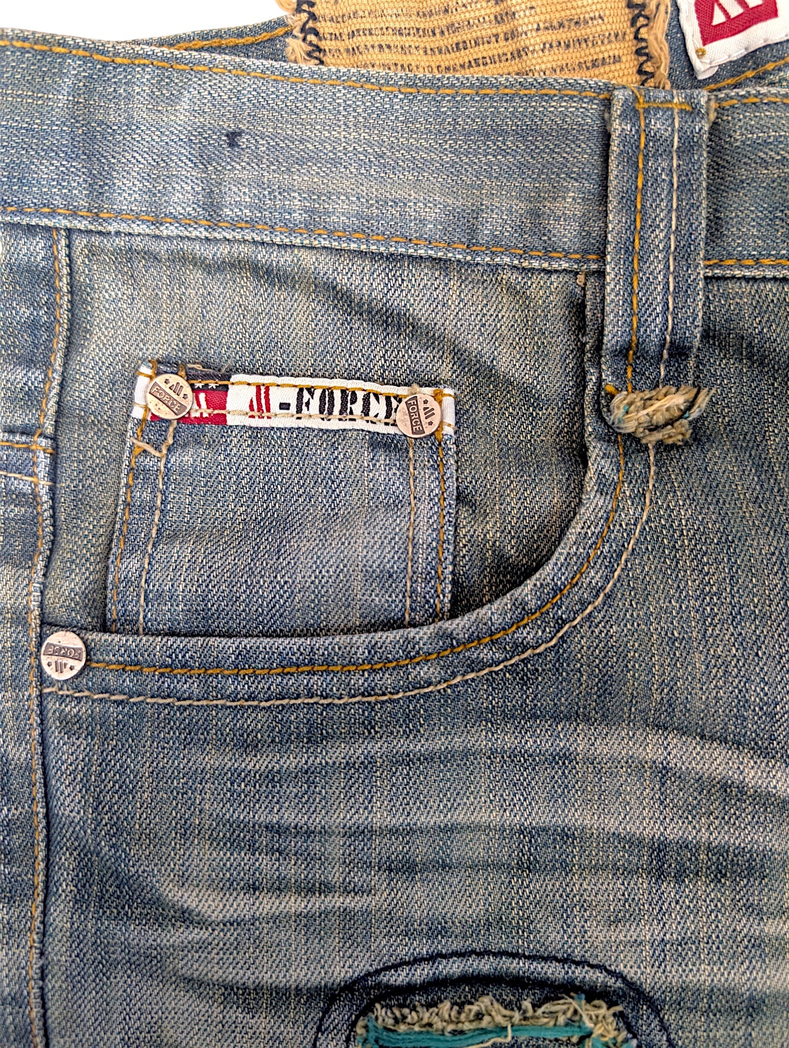 Vintage spodnie 90s billabong faded Y2K straight leg czaszki retro z przetarciami