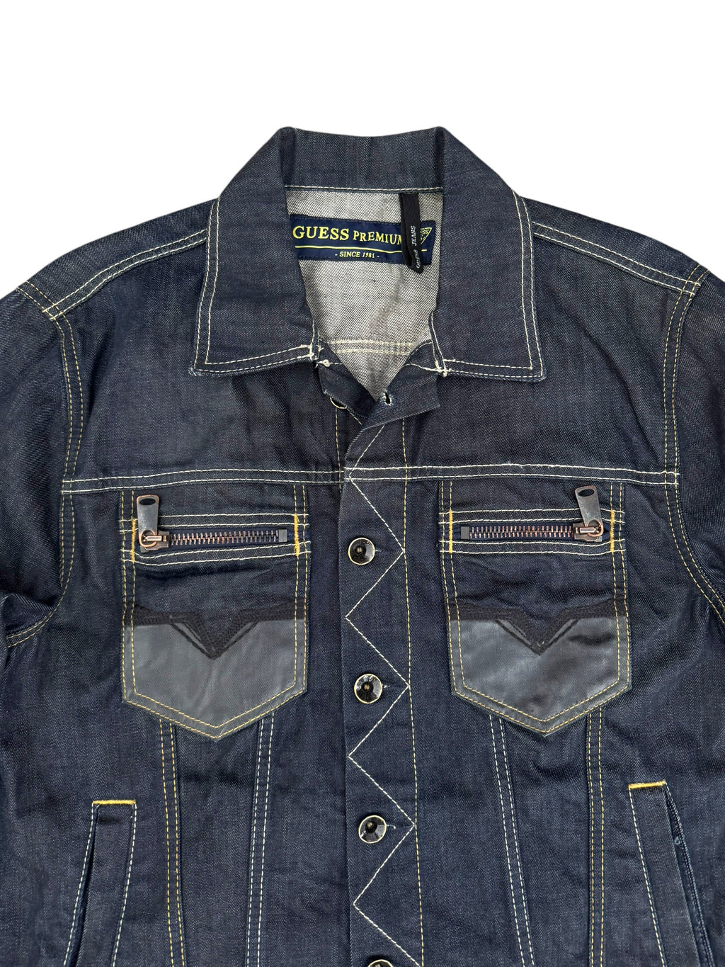 Rare 2008 Kurtka Jeansowa Trucker Jacket Denim Guess Premim
