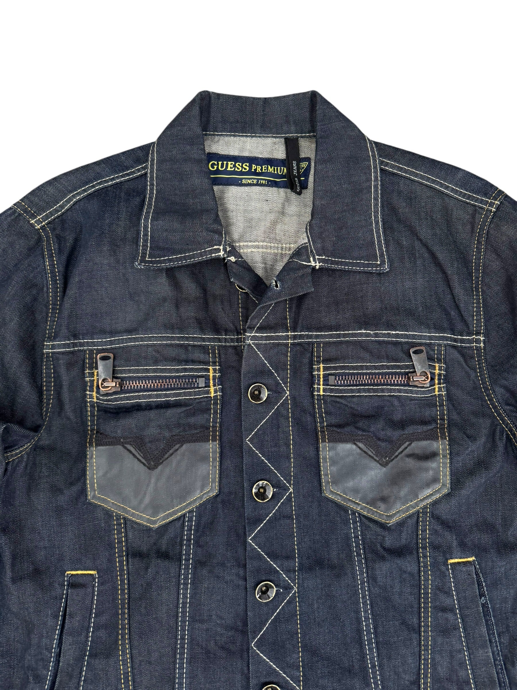 Rare 2008 Kurtka Jeansowa Trucker Jacket Denim Guess Premim