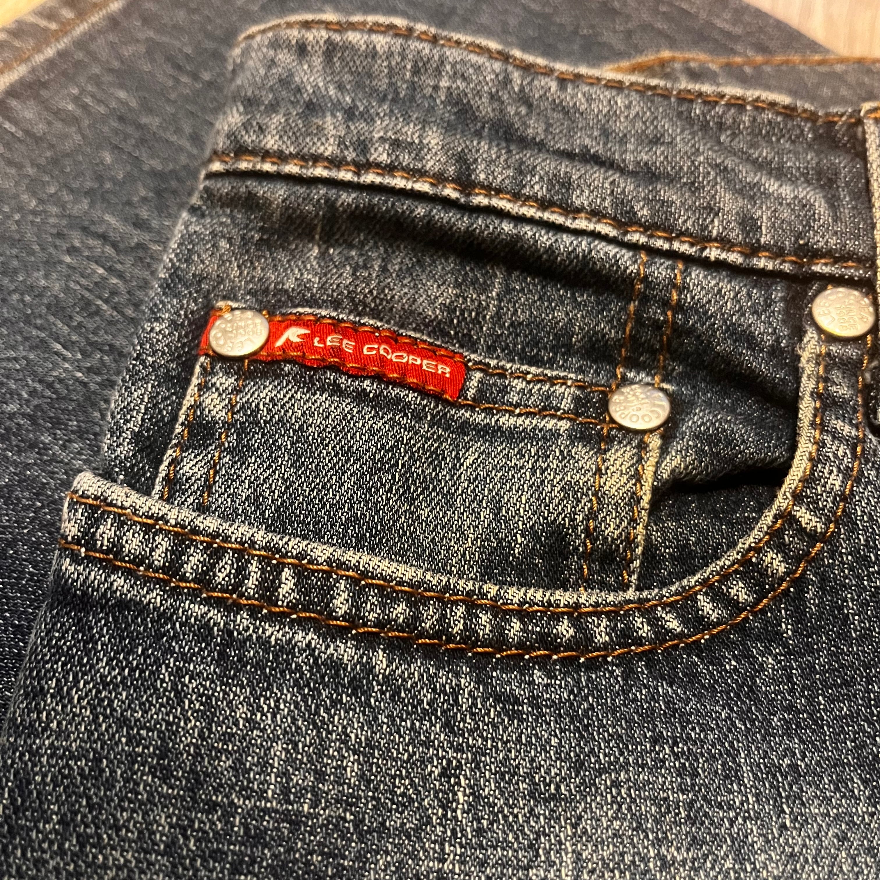 Lee Cooper Flare washed Jeans dzwony 90s style