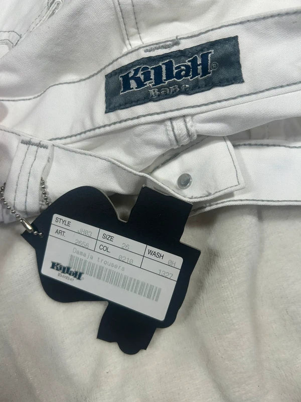 White baggy cargo pants new with tags