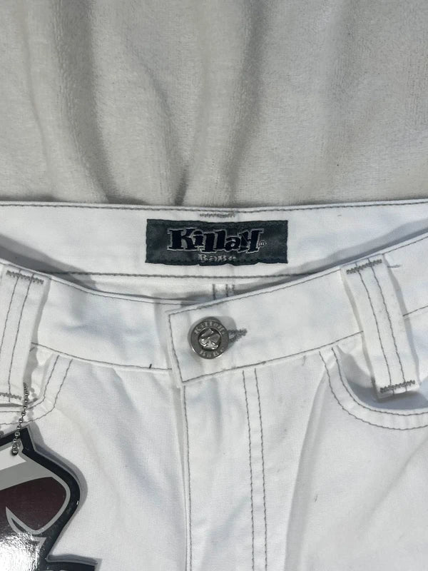 White baggy cargo pants new with tags