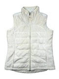 white fur vest polar reversible Glenmuir - damski bezrękawnik dwustronny