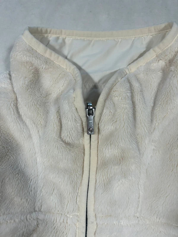 white fur vest polar reversible Glenmuir - damski bezrękawnik dwustronny