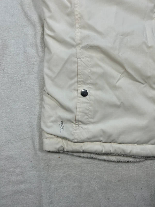 white fur vest polar reversible Glenmuir - damski bezrękawnik dwustronny