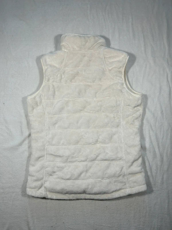 white fur vest polar reversible Glenmuir - damski bezrękawnik dwustronny