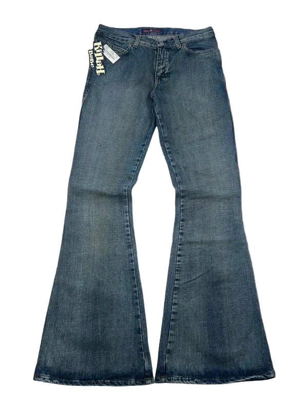Y2k denim flared blue jeans low rise Killah BaBe by Miss Sixty new with tags - dzwony z metką