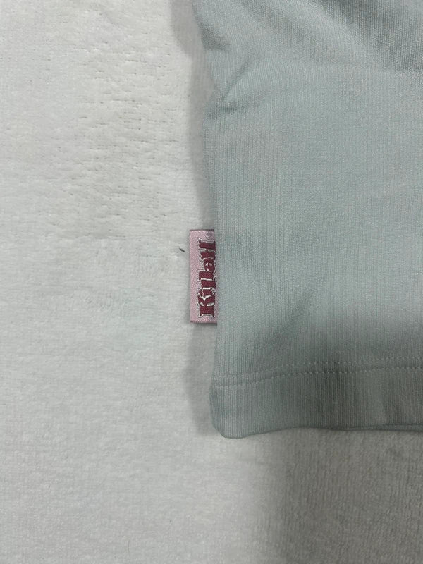 Mint green/grey crop top y2k 2000s Miss Sixty new with tags - krótki szary top z metką