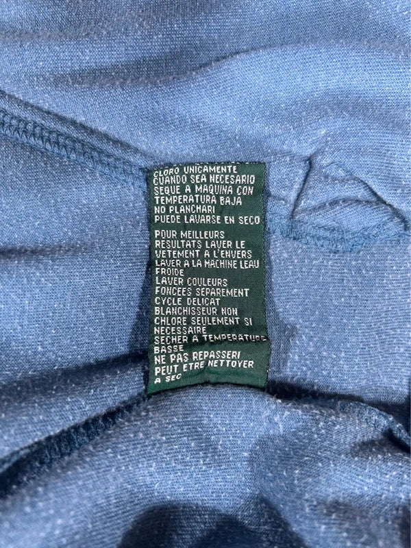 Zip up hoodie Ralph Laurent velour blue y2k - bluza zip welurowa
