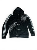 Adidas Custom "Zen Flow" Hoodie – Ręcznie Malowana – XL