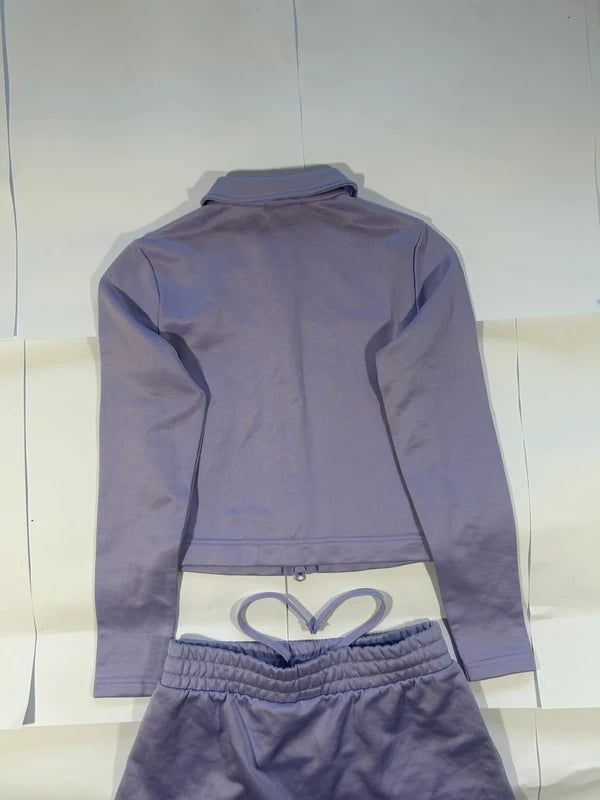 Sport tenis matching set puma pink zip up sweatshirt + skirt y2k