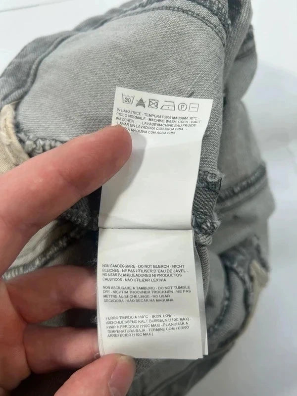 Y2k grey denim crop top Miss Sixty new with tags
