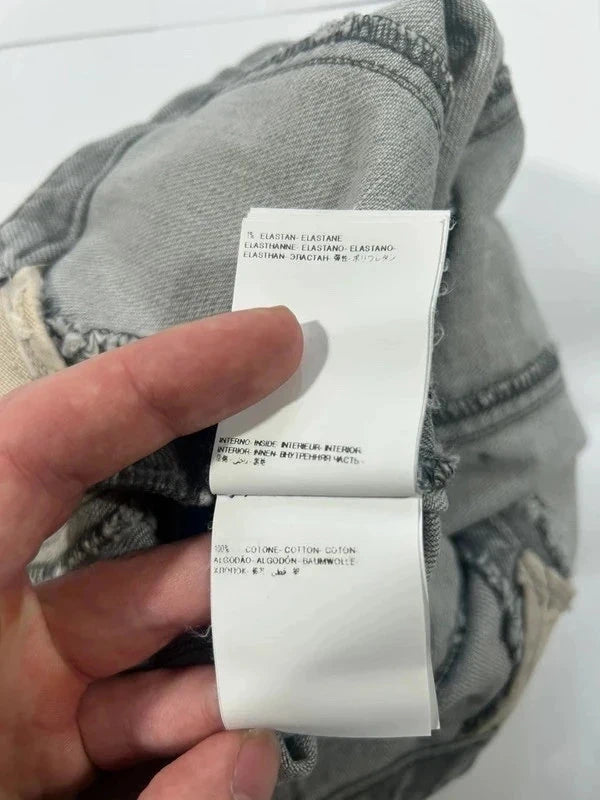 Y2k grey denim crop top Miss Sixty new with tags