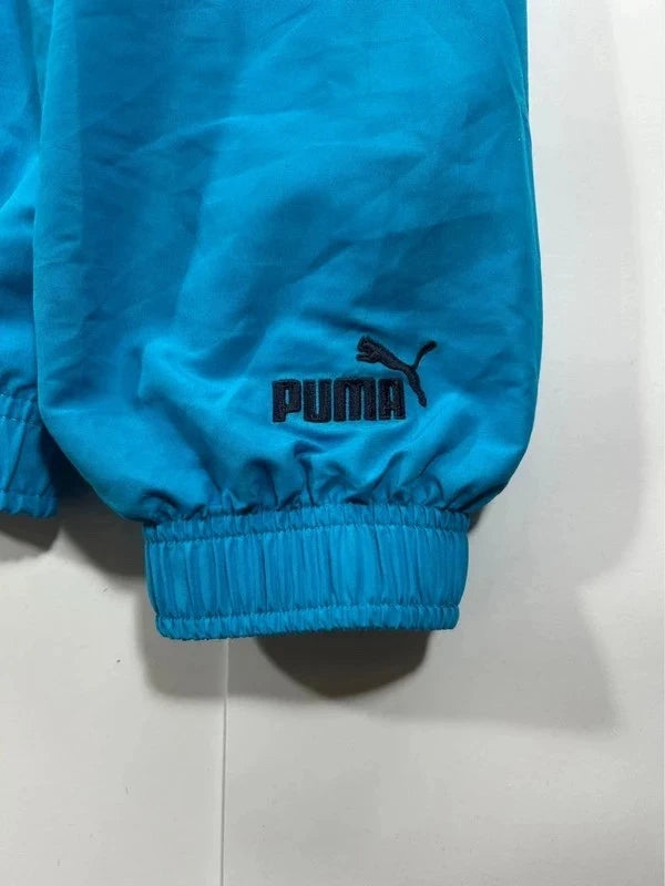 Y2k vintage sky blue windbreaker zip up puma - błękitna wiatrówka