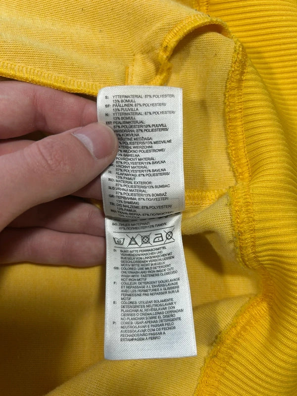 Y2k Adidas zip up hoodie 2010 white three stripes yellow - bluza adidasa z trzema pasami