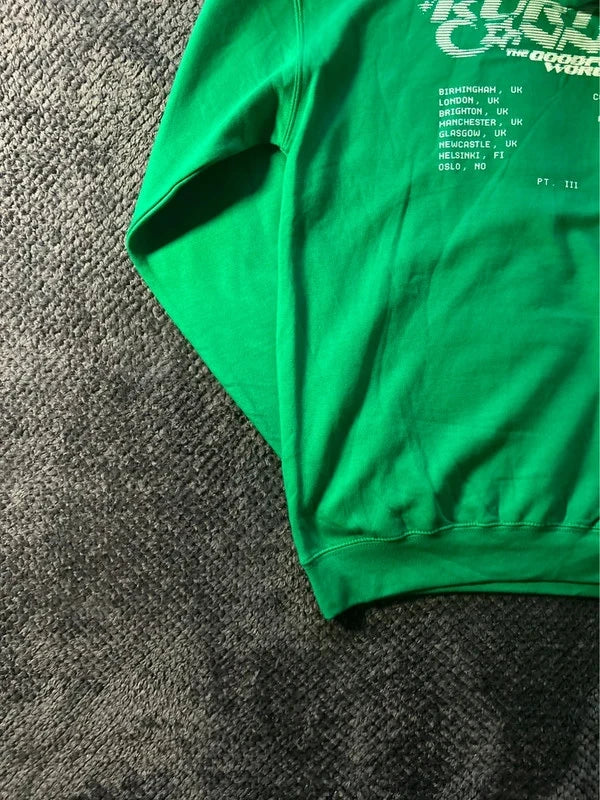 Boxy hoodie zielona bluza Kurtis Conner unikat