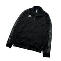 Adidas zip-up czarna bluza sportowa • blokecore • retro • streetwear climalite