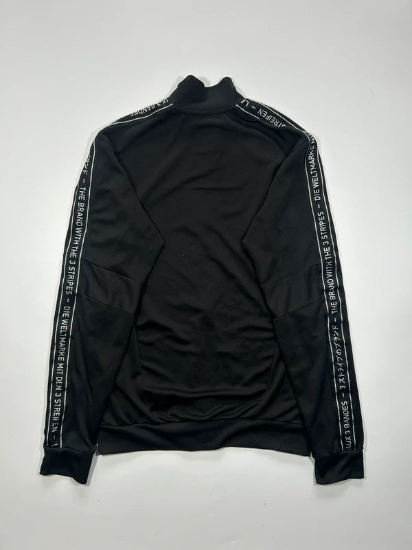 Adidas zip-up czarna bluza sportowa • blokecore • retro • streetwear climalite