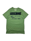T-shirt classic Y2k Abercrombie & Fitch green emroidered surfer core