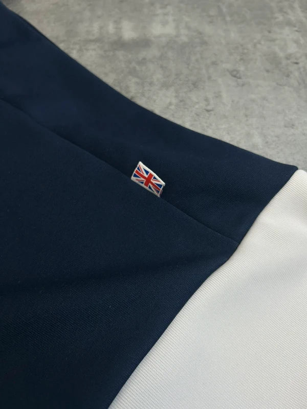 Vintage zip up dark blue Reebok 1996 with UK zip and graphic y2khic
