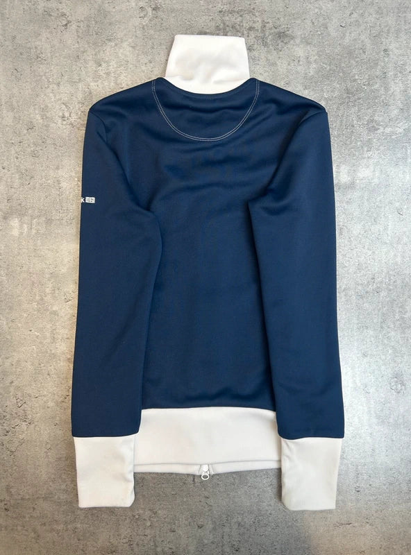 Vintage zip up dark blue Reebok 1996 with UK zip and graphic y2khic