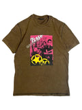 Y2k brown graphic tee with sequins japan style 2000 vintage swag