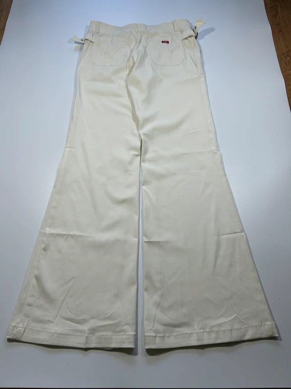 Vintage elegant white flared pants new with tags by Miss Sixty rare vintage