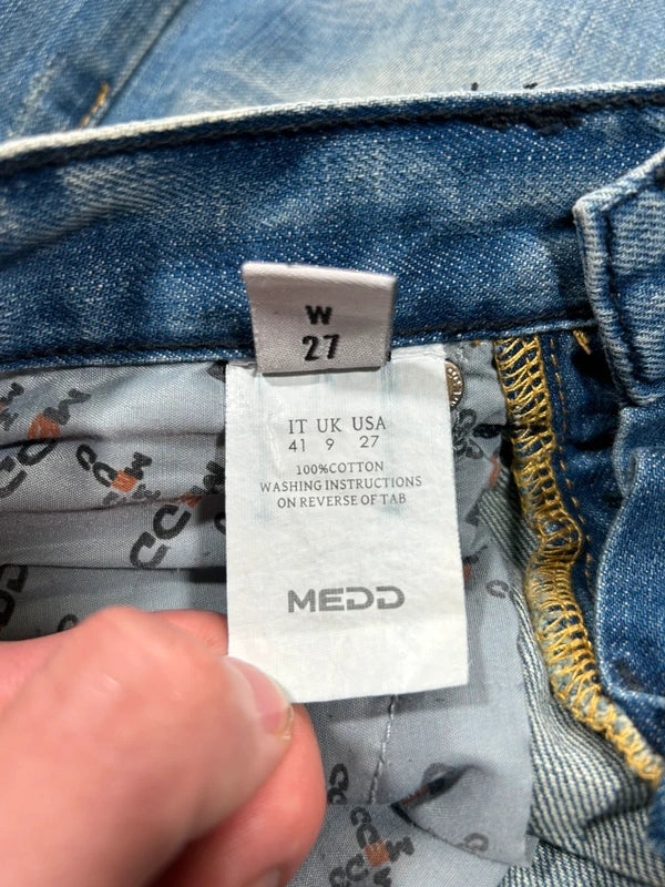 Y2k bootcut denim low rise rare colorful embroidery blue flared washed jeans unique
