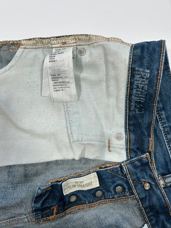 Jeansy Abercrombie & Fitch W31 L32 vintage faded grunge