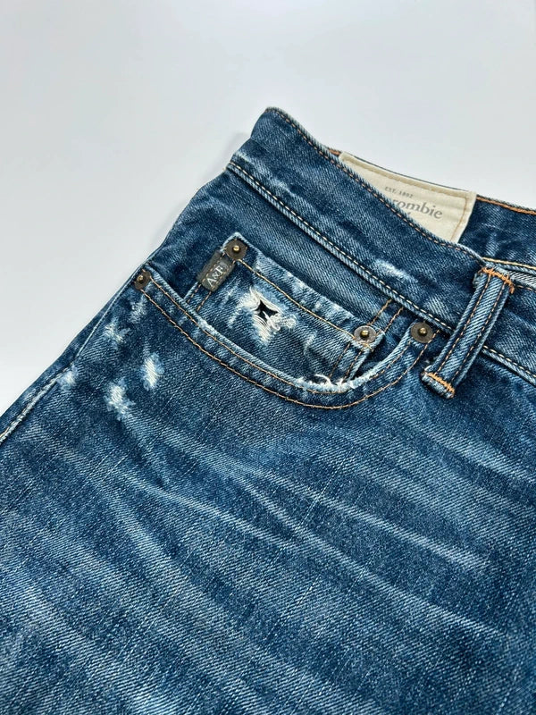 Jeansy Abercrombie & Fitch W31 L32 vintage faded grunge