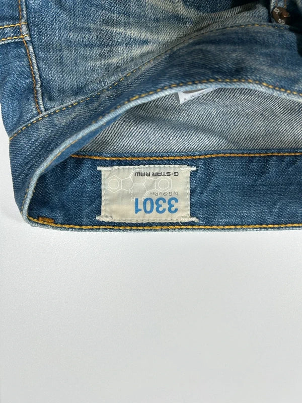 Spodnie jeansowe G-Star Raw 3301 niebieskie W32 L30