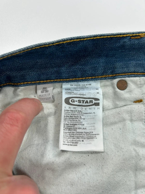 Spodnie jeansowe G-Star Raw 3301 niebieskie W32 L30