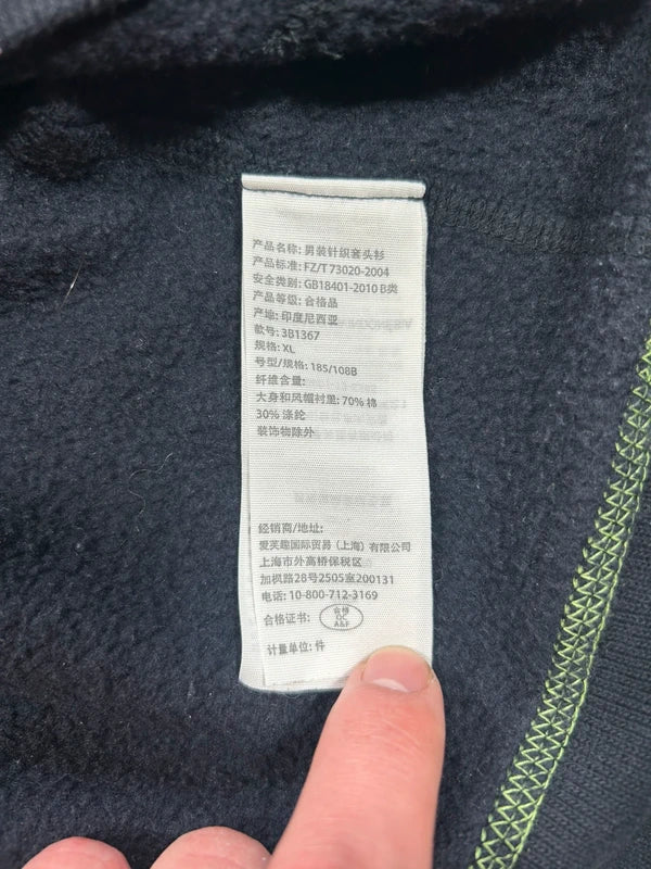 Hollister czarna bluza kangurka XL neonowe napisy haft