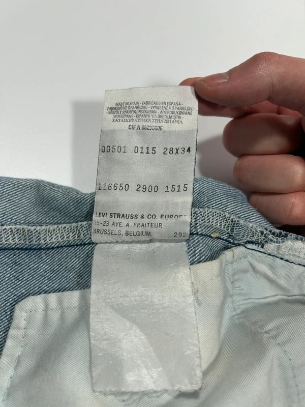 Vintage Levi Straus&CO jeans levis 501 bootcut blue denim W28 L34 uniqur